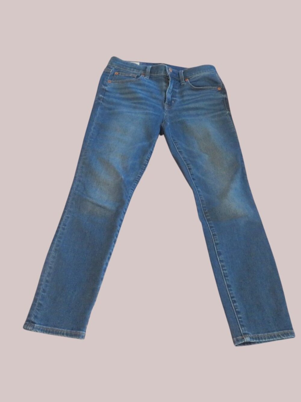 GAP -Women's Mid Rise True Skinny Jeans, Size 28 (6R), GUC - Picture 3 of 13